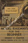 Book cover of Model Railways for the Beginner by CARTER, Ernest F.